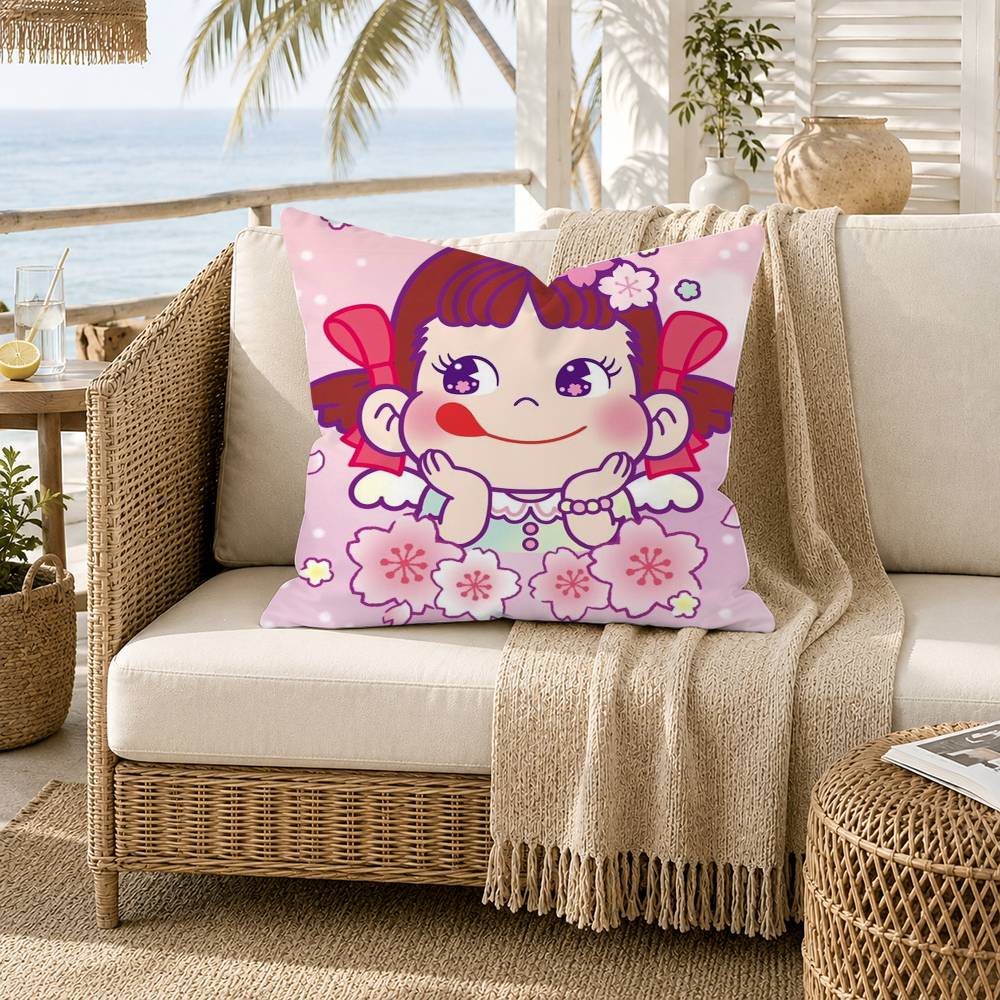 Milky Peko Chan Pillow Case for Sofa Living Room Home office Decor Protective Cover