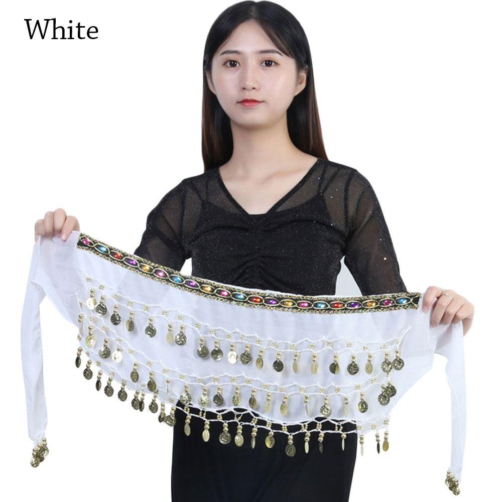 Блестящие сценические костюмы кисточки пояс для танца живота юбка танцовщицы хип-шарф поясная цепочка