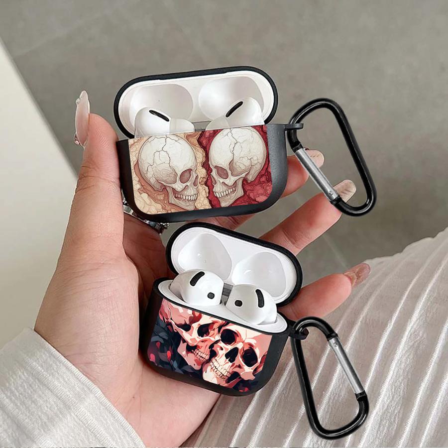 Чехол для Airpods 4 3 Pro2 Pro Pro3 2 1 Чехлы для наушников Обложка Любовь Скелета