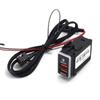 1PC Double USB Charger Car Interface Socket Double Connector Double QC3.0  Voltage Display For NISSAN
