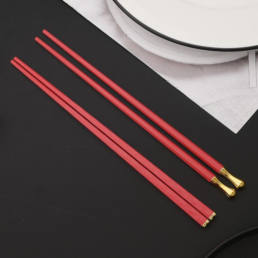 5 пар китайских палочек для еды, палочки для суши, корейские палочки для тушеного мяса, палочки для еды, многоразовые палочки из сплава, кухонная посуда, аксессуары для инструментов