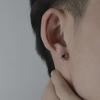 Star Zinc Сплав цинка Корейские модные серьги для мужчин Серьги-гвоздики Серьги Модная бижутерия