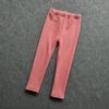 Autumn Winter Kids Pants Small Dot Plus Velvet Girls Leggings Children's Girl Cotton Stretch Trousers Children Clothing