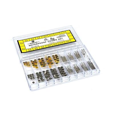 Аксессуары для часов: Коробка клея Crown, часовые стержни, ремонтные детали, медные, золотые и серебряные коронки для различных моделей