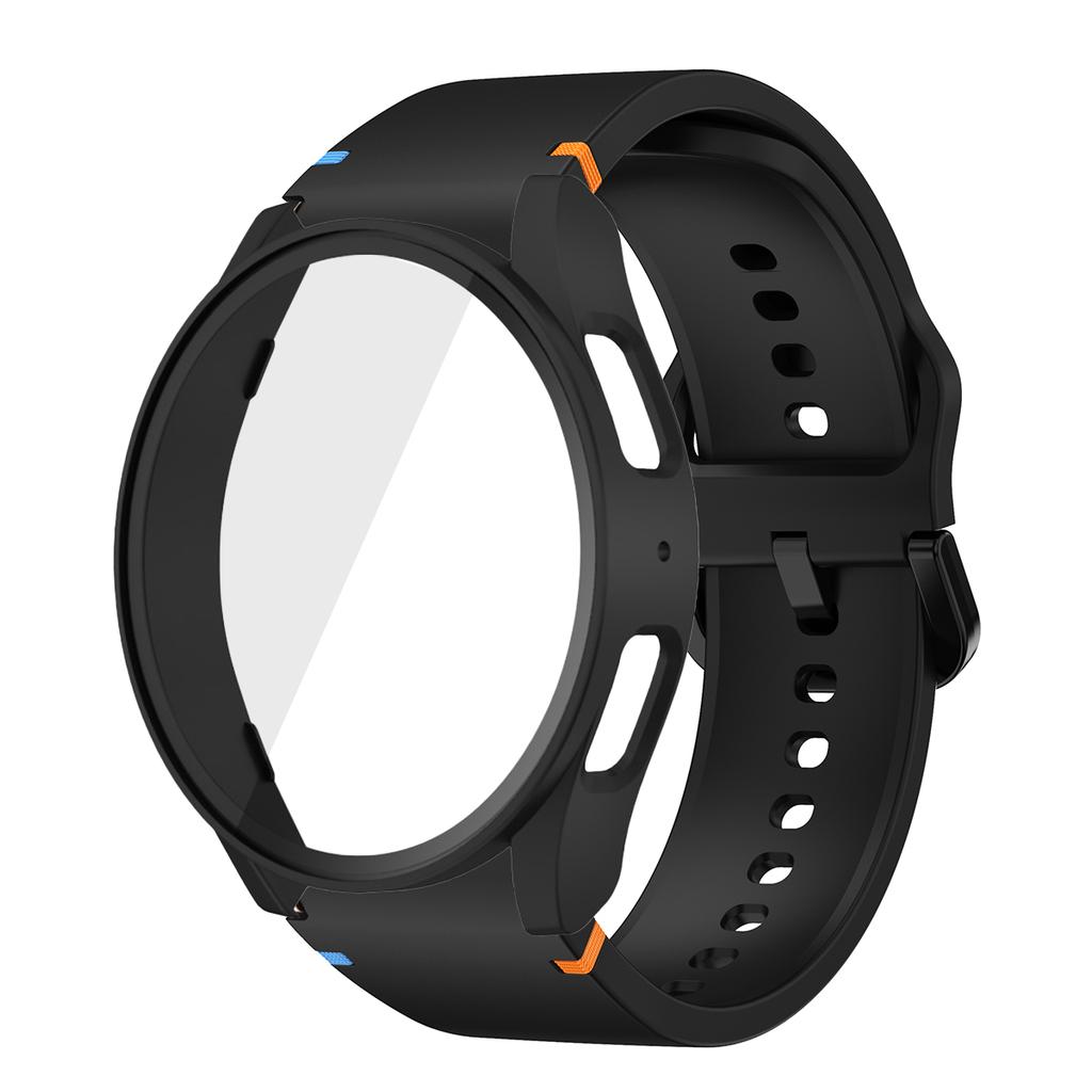 Silicone Strap for Samsung Watch 7 6 5 4 40mm 44mm 5Pro 45mm Band With Case Screen Protector Bumper cover for Wrist Accessories