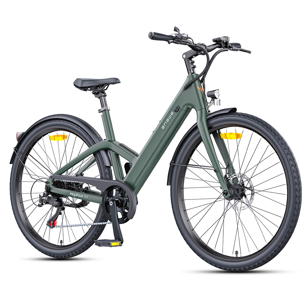 Engwe N1 AIR ST Карбоновый педелек 250 Вт, 36 В 10 Ач, Шины 700*38C, Shimano 7-скоростей, Датчик крутящего момента, Городской электровелосипед с низкой рамой