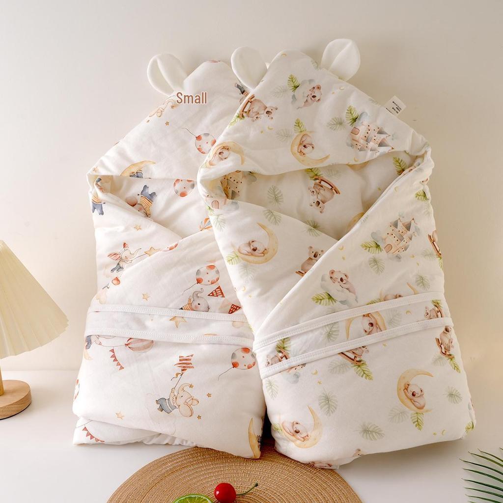 Новорожденный хлопковый пеленальный мешок - Легкий для весны/лета, Обертка для родильной палаты