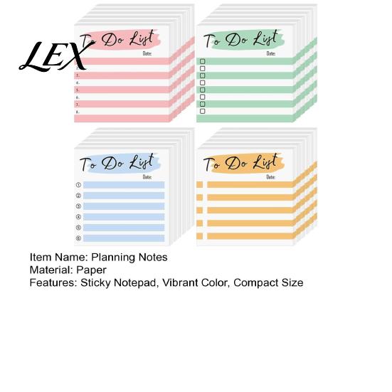 Striped Memo Pads Planning Sticky Notepads, Task Pads, Removable Portable Stickers Self-Adhesive Note Paper for Daily To-Do Lists And Organization