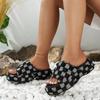 Fashion Summer Women's New Thick Soled Denim Sandals Personality European and American Style Large Size 43 Designer Exclusive Design