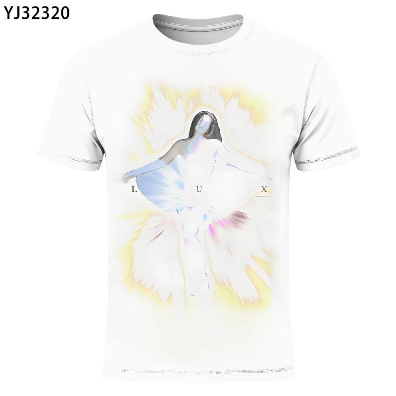 Футболка с фото Люкс Розалия Berghain Хип-хоп Футболка Знаменитая Звезда Подарок для Фаната Смешная Одежда Графическая Футболка Унисекс Популярный Топ Уличная Одежда