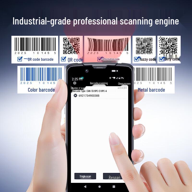 Deli AA901 Android Handheld 2D Barcode Scanner