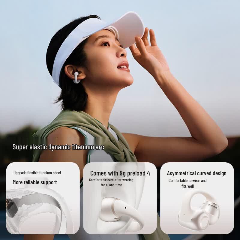 Shokz OpenDots 2 Спортивные Bluetooth-наушники с открытым ухом и клипсой