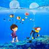 Creative Floating Witch & Fairy Ornaments: Complete Aquarium Accessory Set.