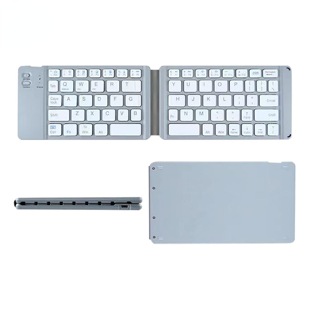 Portable Wireless Folding Bluetooth Keyboard For Windows Android IOS System Universal Phone Multi-Function Button Mini Keyboard