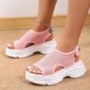 2024 Hot Selling New Versatile Women's Shoes Summer Thick Sole Mesh Fashion Casual Hollow Fish Mouth Sandals Sandals Women