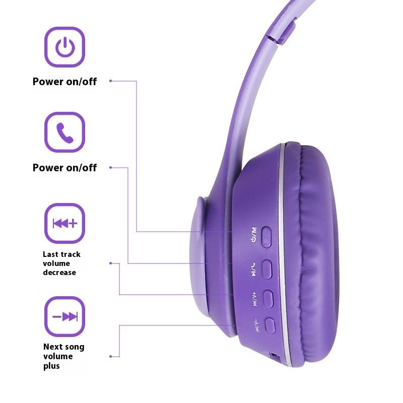 Headset Bluetooth Headset Subwoofer Mobile Phone Universal Foldable Wireless Headset