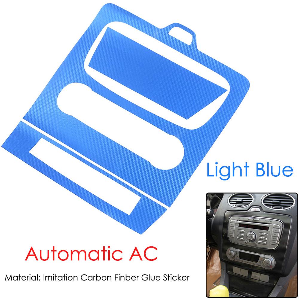 3D карбоновая наклейка Декоративная накладка на центральную консоль для Ford focus mk2 2009-2016 Автоаксессуары