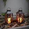 Large Solar Hanging Lantern: Waterproof Outdoor Garden Decoration, Palace-Style Candle Light for Courtyard and Lawn