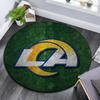 Los Angeles Rams Round Area Rug,Carpet Rug for Living Room Bedroom Sofa Playroom Decor,Non-slip Floor Mat