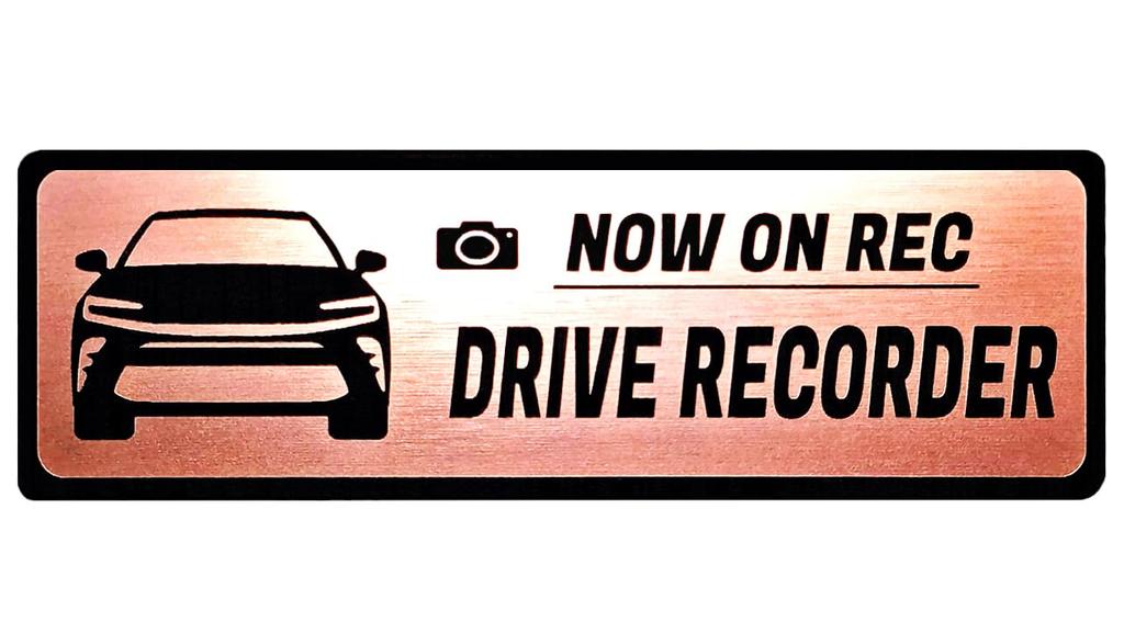 Honami Works Emblem Dash Cam Sticker for New Crown Sport S30 Series and 36 Series Vehicles with Dash Cams (Pink Gold)