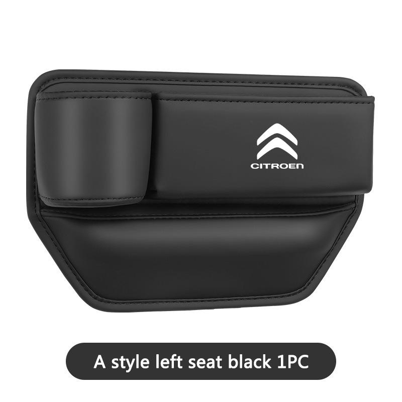 AAMZ1 New Leather Car Seat Gap Storage Box Water Cup Phone Brace for Citroen C4 C3-XR C5 Aircross C6 C-quatre Picasso C-Elysee C4L C3L
