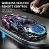 2024 New Technical Building Blocks Cyberpunk 1314PCS 1:10 Racing Car Static Model Or Remote Control Electric RC Car DIY Party Toy For Boy