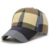 Outdoor Men Women Adjustable Sunscreen Hats Baseball Hats Sun Cap Plaid Caps