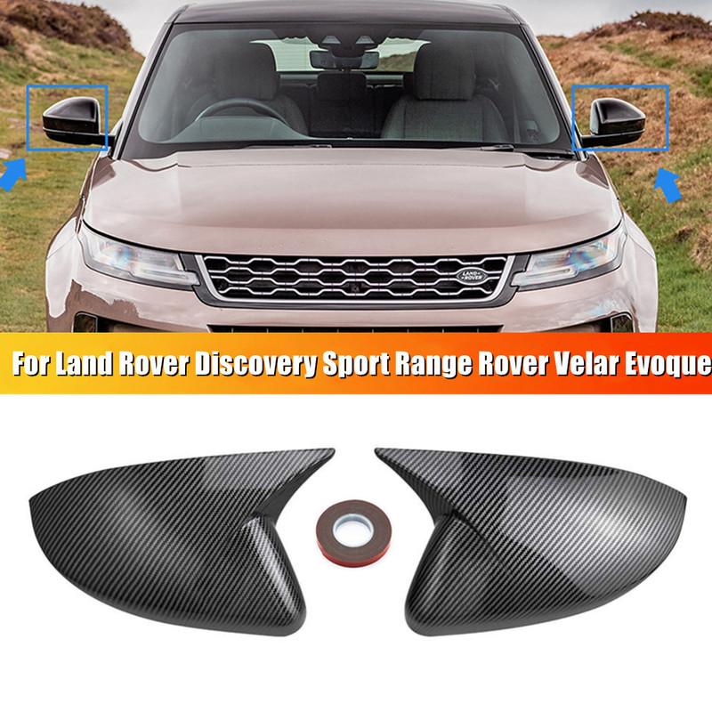 For Land Rover Discovery Sport Range Rover Velar Evoque Car Rearview Side Mirror Cover Wing Cap Exterior Door Housing Shell Trim