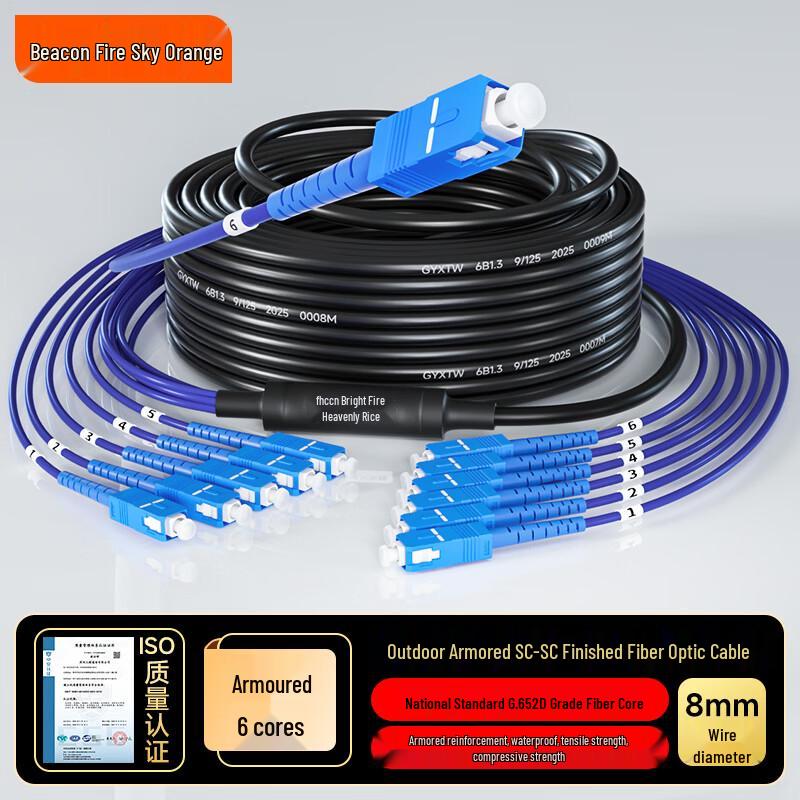 Fenghuo Tiancheng Outdoor Single Mode Armored Fiber Optic Cable
