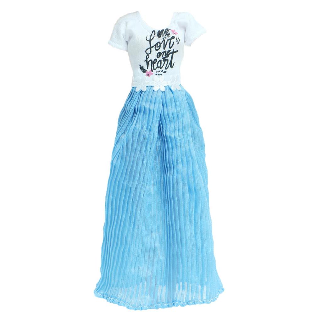 Clothes for 30cm Doll Daily Casual Outfits Pants T-shirt Skirts Mini Dress Fat Curvy Size 11.5 Inch Doll Accessories