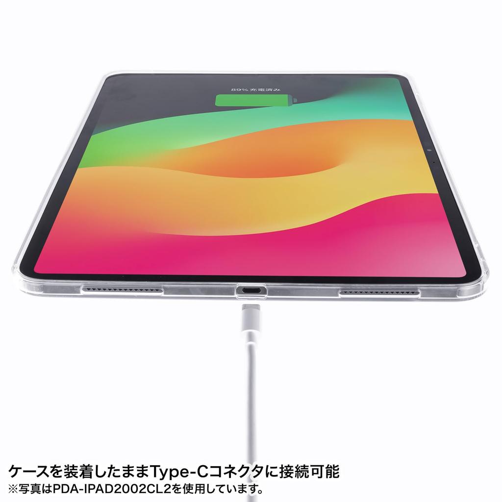 SANWA SUPPLY Прозрачный жесткий чехол для iPad Air PDA-IPAD1702CL 11-дюймовый (М2/2024)