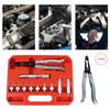 11pcs With Oil Seal Adapter Socket Set Car Engine Camshaft Valve Stem Disassembly Oil Seals Clamp Pliers Removal Tool