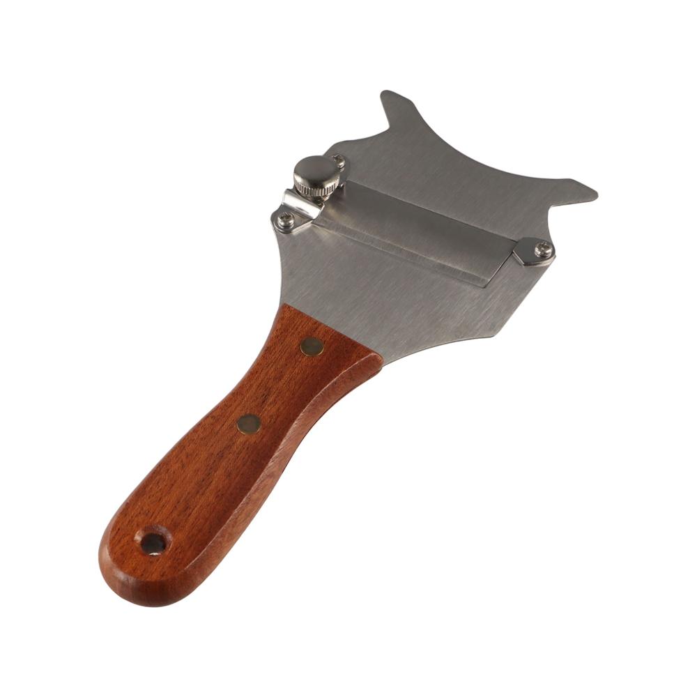 Stainless Steel Truffle Slicer High Hardness Wood Handle Cheese Grater Adjustable Slice Thickness Vegetable Peeler Chef