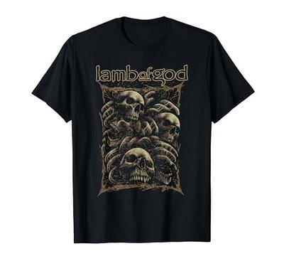 Футболка с коллажем из черепов Lamb of God