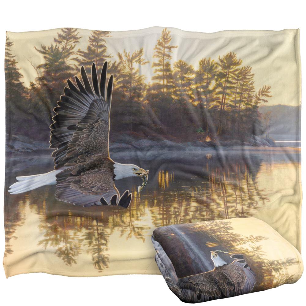 Wild Wings Gone Fishing 2 Silky Supersoft Blanket