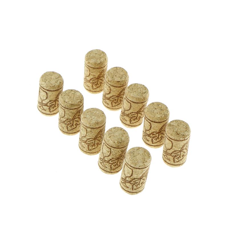 10 шт. Прямые деревянные пробки для бутылок, пробки для винных бутылок, заглушки для винных бутылок