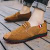 Четыре сезона горячая распродажа холщовые туфли мужская обувь ленивые туфли мужские повседневные однотонные комплект для ног одна педаль мягкая подошва обувь для вождения
