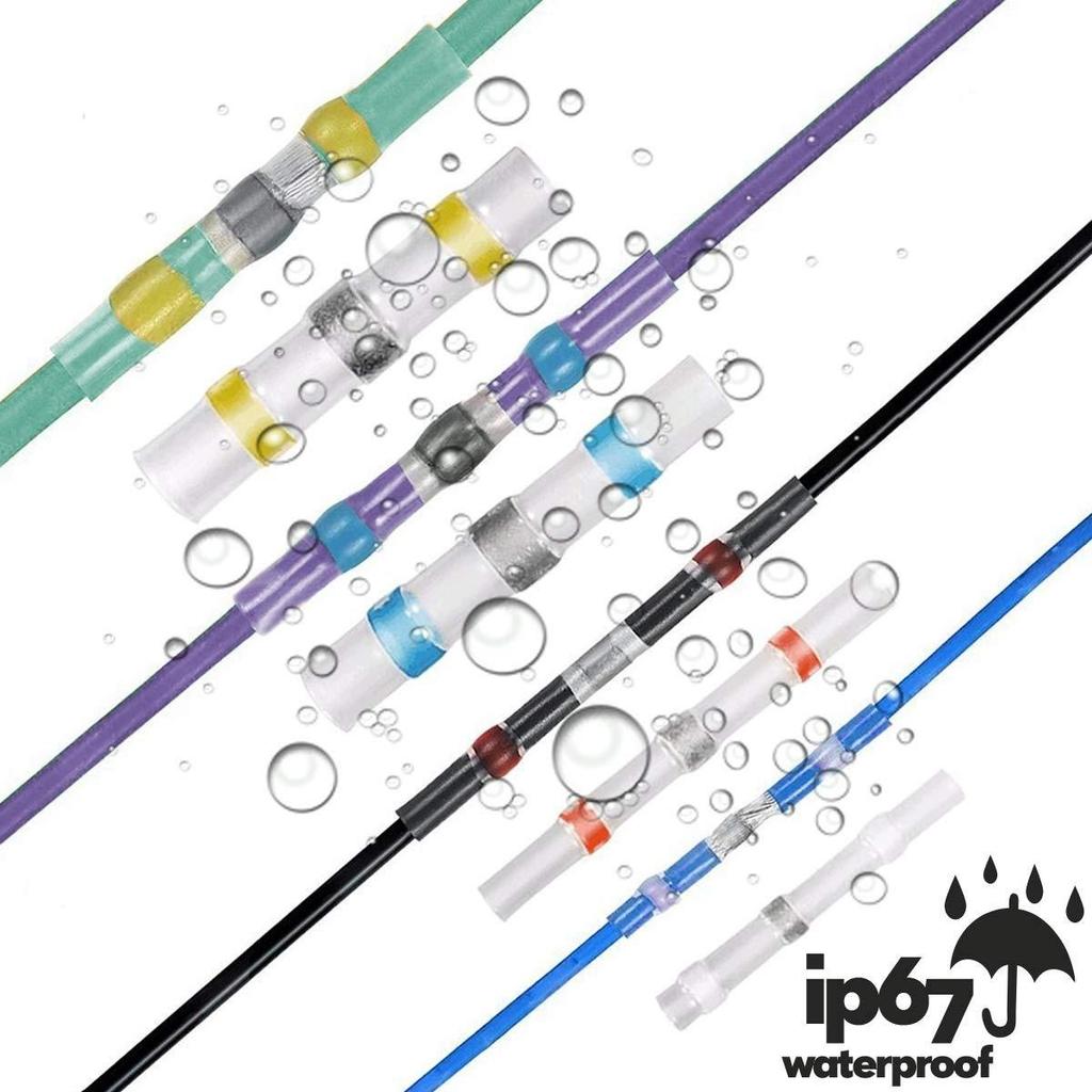 Кольцо для пайки, термоусадочная трубка без давления, водонепроницаемое уплотнение под пайку, электрический стыковый разъем, комплект кабельных вводов для проводов