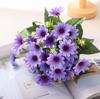 Свежая фиолетовая композиция из искусственных ромашек, искусственные цветы для декора домашнего стола