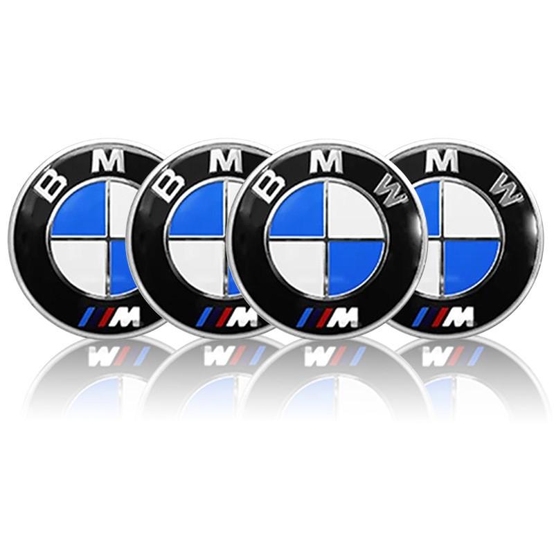 AAAXC1 4pcs Car Wheel Center Hub Cap Badge Logo Sticker For BMW M Performance E84 E87 X5 E70 F25 E90 E91 F01 F02 E60 E61 F10 F15 F30 M3