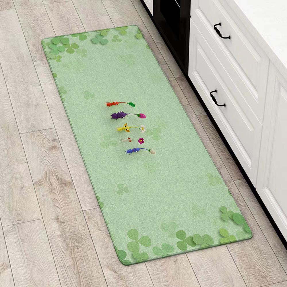 Entrance Front Door Doormat Cartoon PikminS Non-slip Kitchen Rug Living Room Rugs Balcony Bathroom Foot Mat Floor Mats Carpet