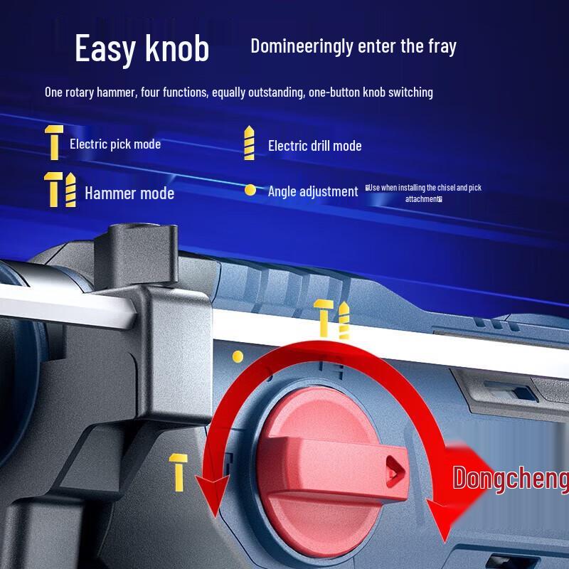 Dongcheng Cordless Brushless Rotary Hammer Impact Drill CN plug (adapter included)