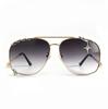 Elegant piercing polarized sunglasses women's elegant fashion glasses driving trendy punk sunglasses