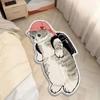 Cute Pet Cat Printed Bedroom Kitchen Non-Slip Doormat Modern Home Carpet Decorative Ornament