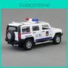 Alloy Model Car H3 Police Suv With Lights And Sound Effects For Kids Play