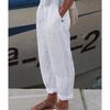 Commuter Cotton And Ihuasu Linen Straight Leg Pocket Casual Pants