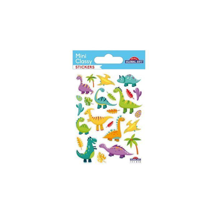 Stickers - Mini Classy - Dinos rigolos - Multicolore - PVC - Enfant