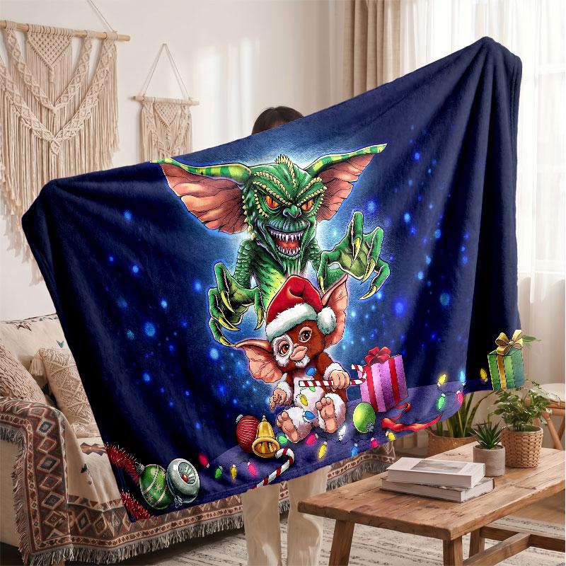 Warm Flannel BlanketGremlins Gizmo Soft Cozy Throw Blanket for Bedroom Couch