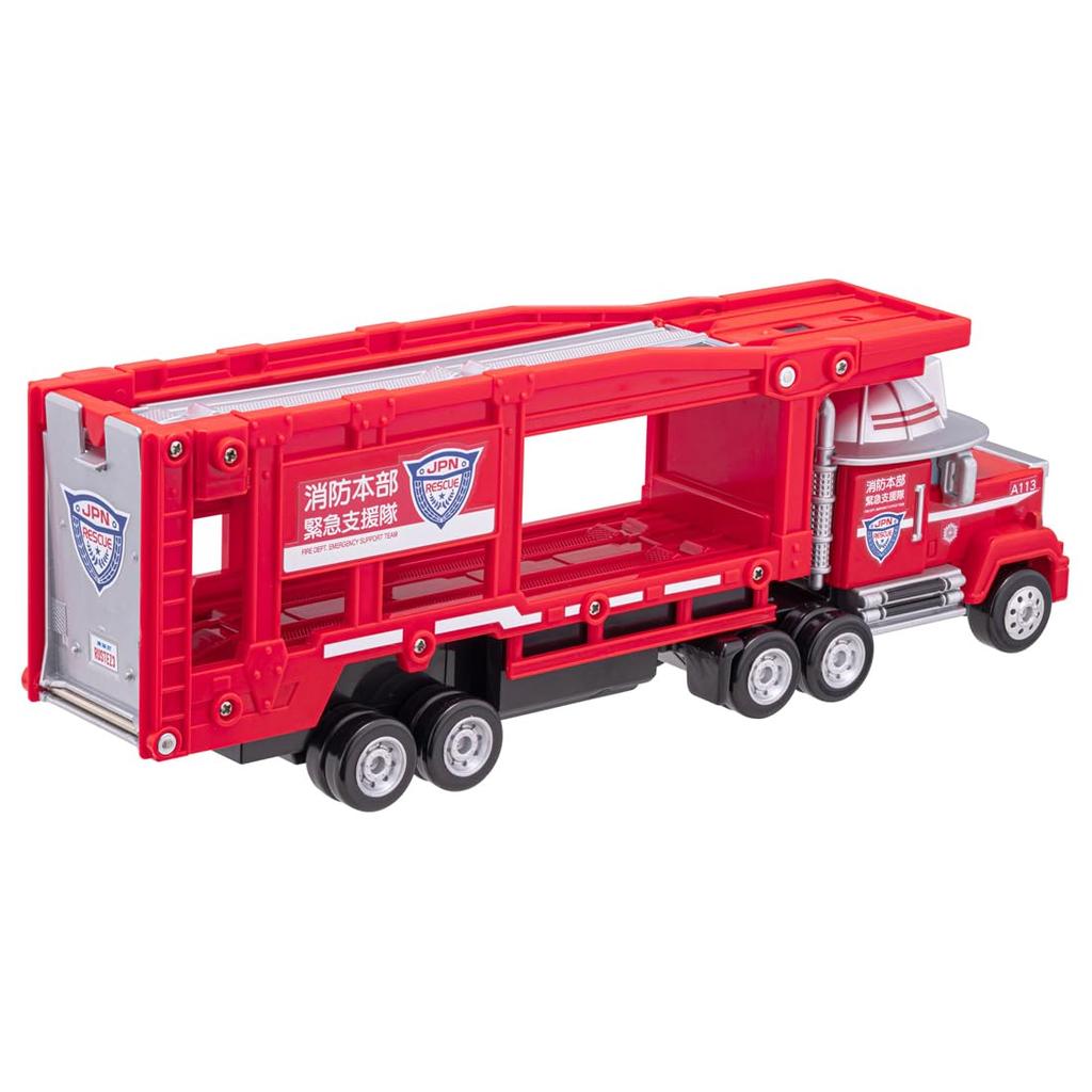 Takara Tomy Disney Cars Tomica Emergency! Rescue Carrier Car Mack Miniature Car Toy for Ages 3 and Up