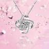 Jewelry 925 Sterling Silver Pendant Clavicle Women's Recommend Four-Leaf Clover Simple Necklace Silver Jewelry Jewelry